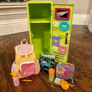 AMERICAN GIRL Back to School Set / Locker Backpack & Lunch Box